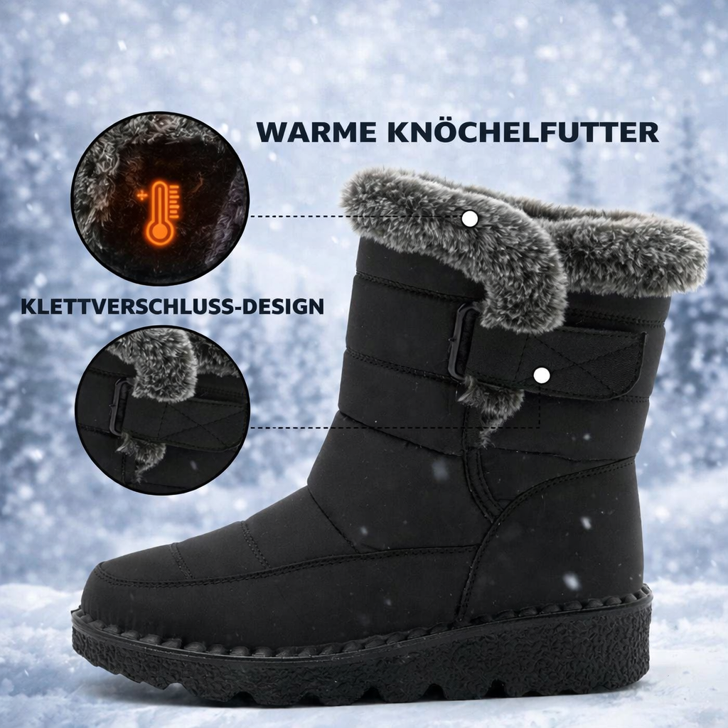 Women's Winter Snow Boots | Warm Lining, Non-Slip Sole, Water-Repellent