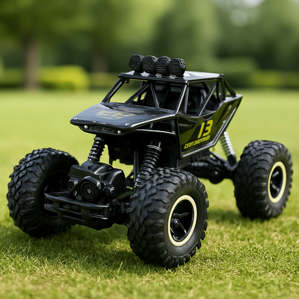Camion monstre télécommandé 4x4 – Buggy tout-terrain avec télécommande 2,4 GHz et lumières LED