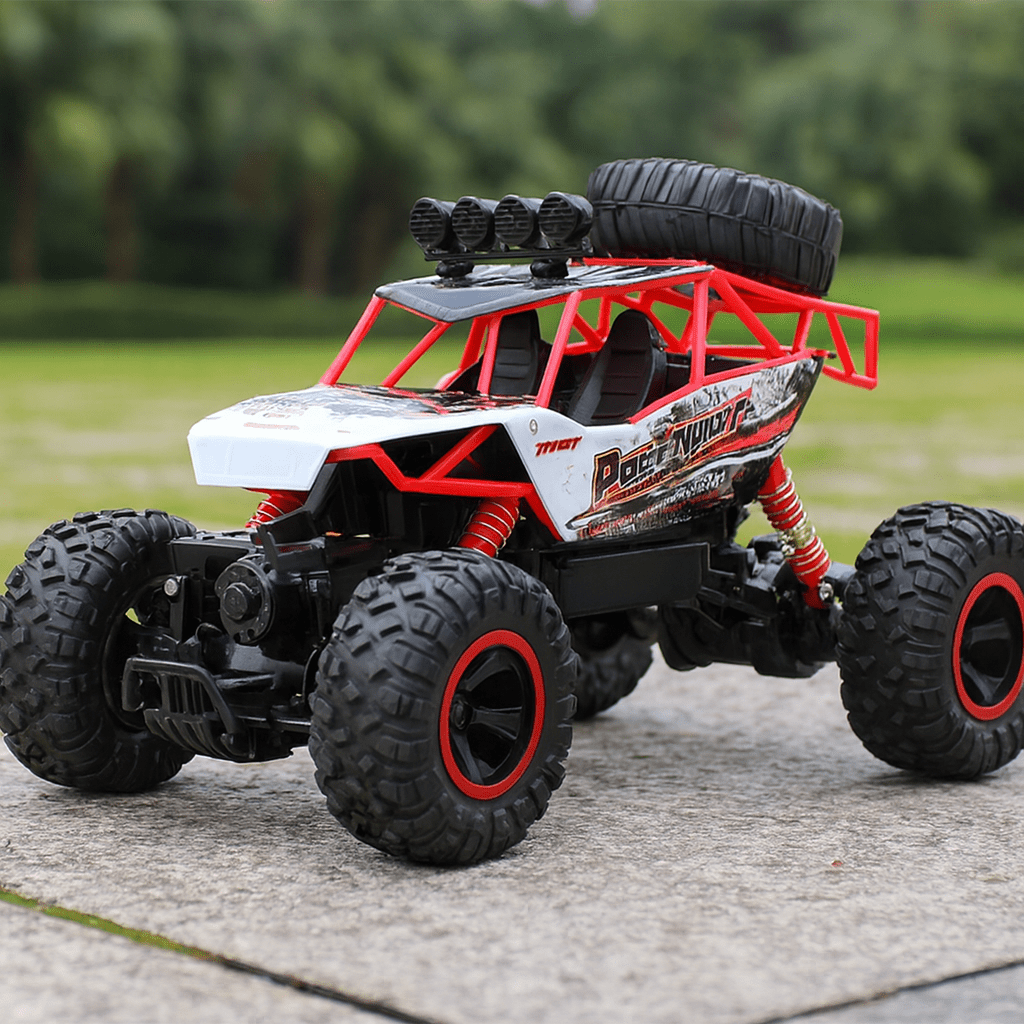 Camion monstre télécommandé 4x4 – Buggy tout-terrain avec télécommande 2,4 GHz et lumières LED