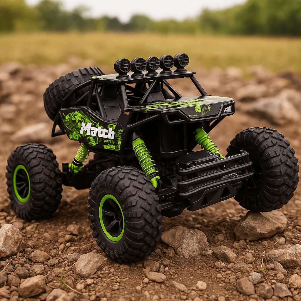 Camion monstre télécommandé 4x4 – Buggy tout-terrain avec télécommande 2,4 GHz et lumières LED