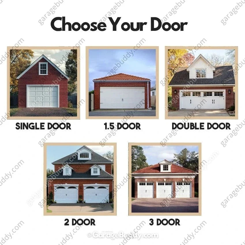 Christmas Garage Door Cover with Santa, Elf, Rudolph & Snowmen - Holiday Decoration 2