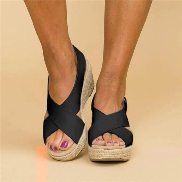 Comfortable Orthopedic Wedge Espadrilles - Clara 0