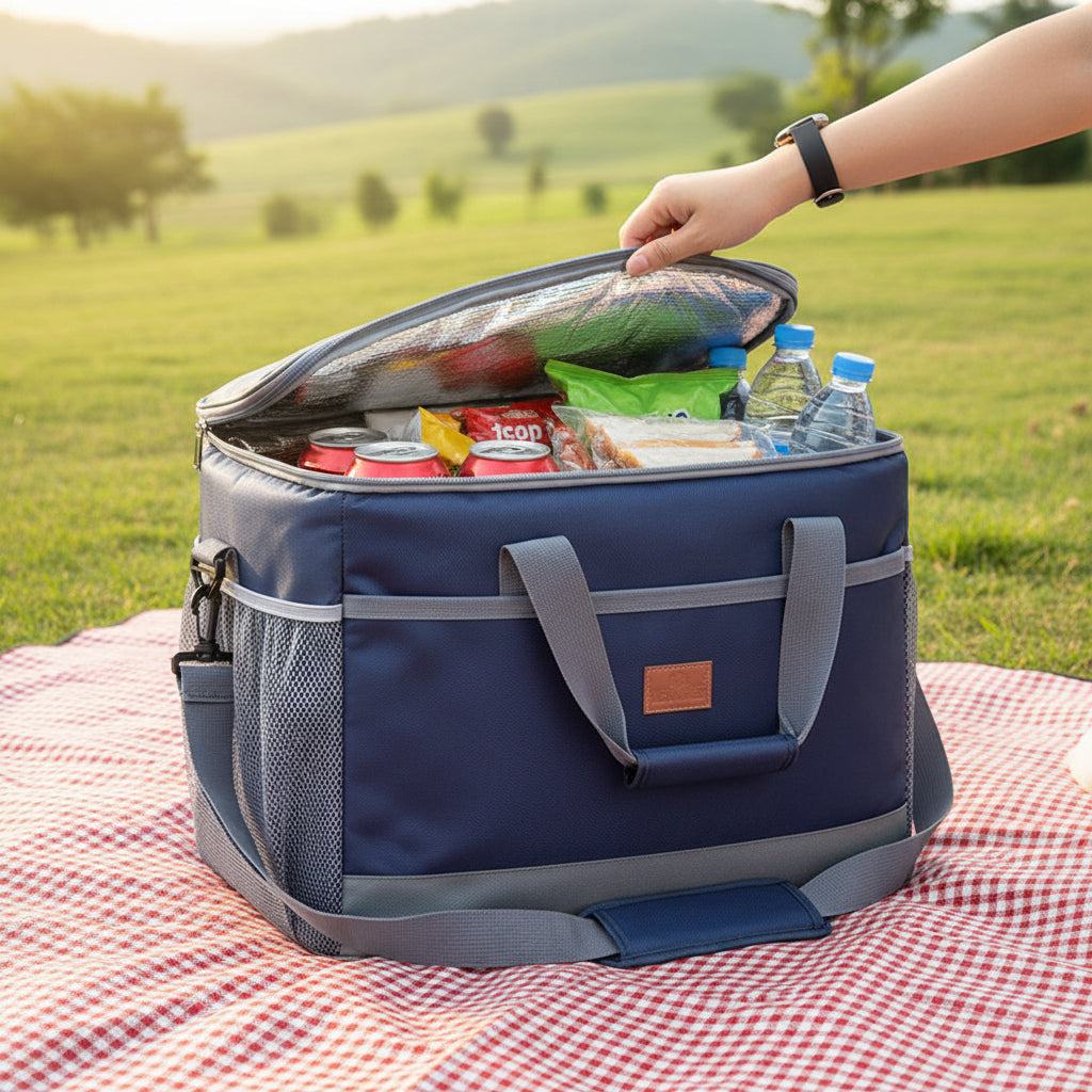 Cooling Insulated Cooler Bag Zippered 6
