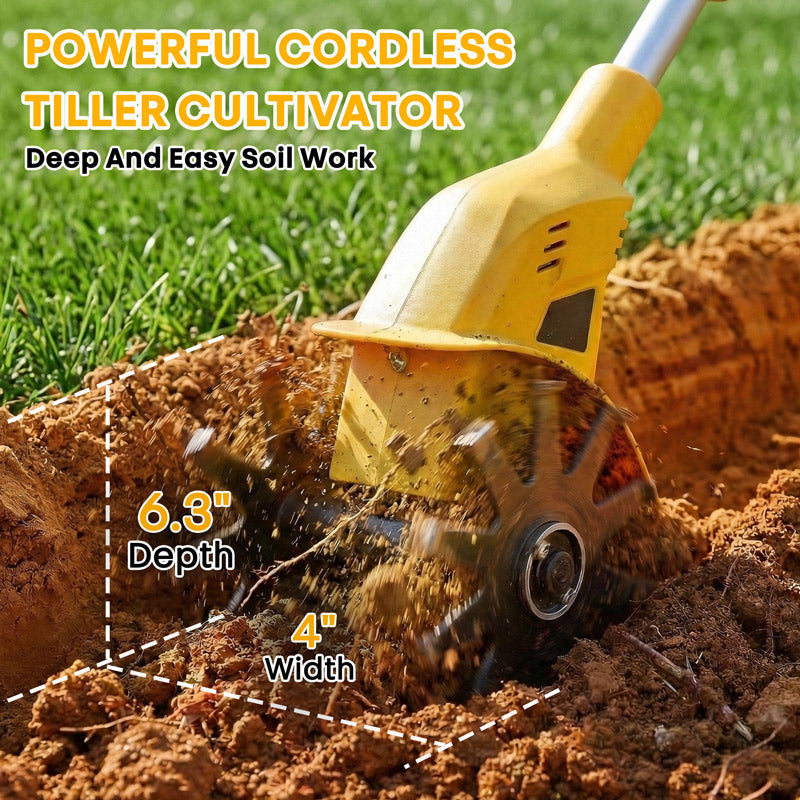 Cordless Tiller Electric Cultivator 1