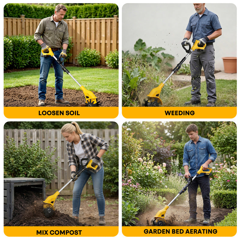Cordless Tiller Electric Cultivator 7