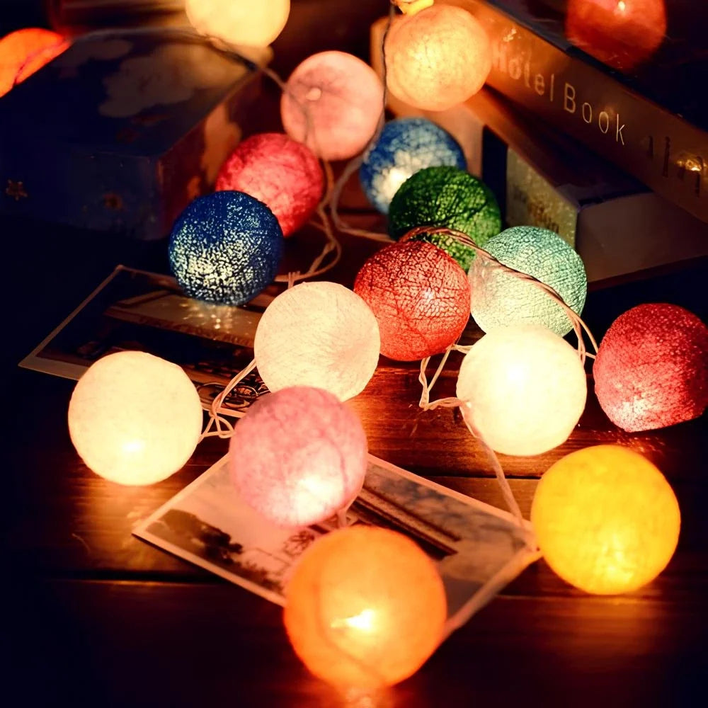 Cotton Ball Garland 14