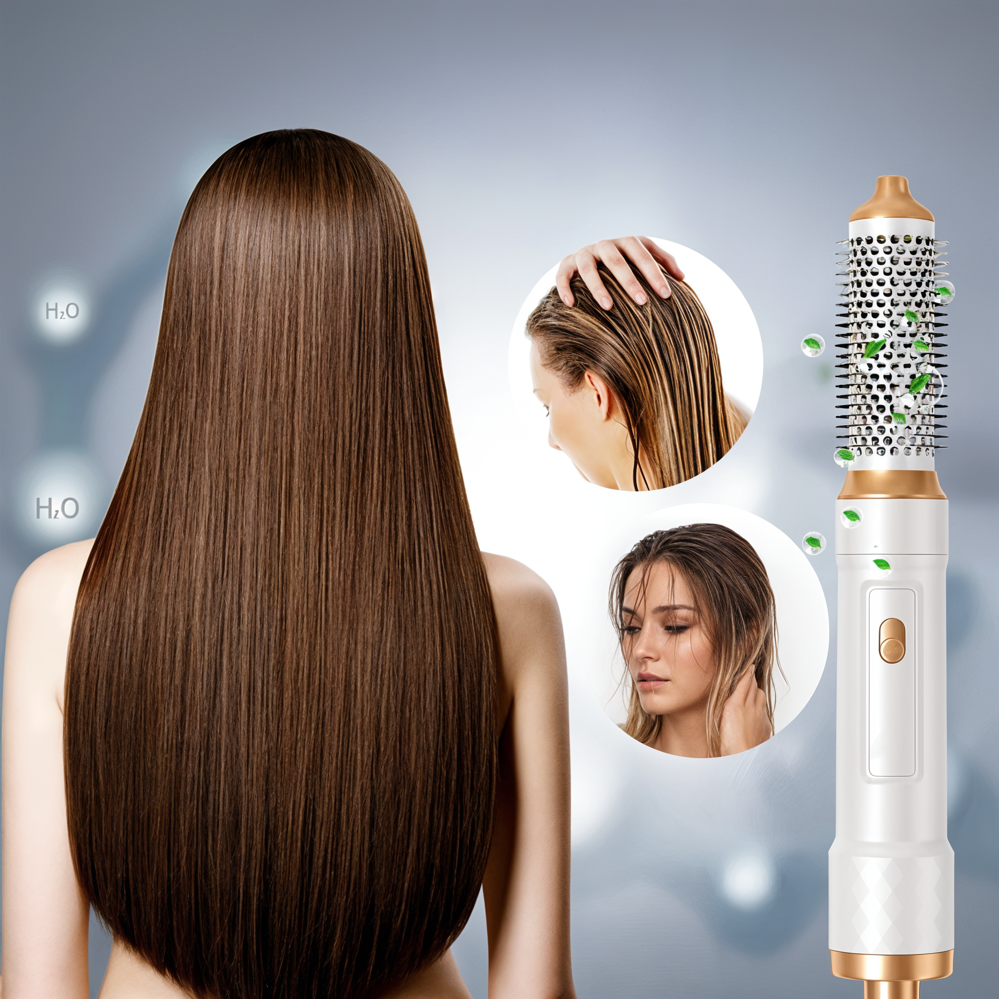Sèche-Cheveux 5-en-1 – Outil de Coiffage Multifonction avec Technologie Ionique & Réglages de Chaleur Ajustables