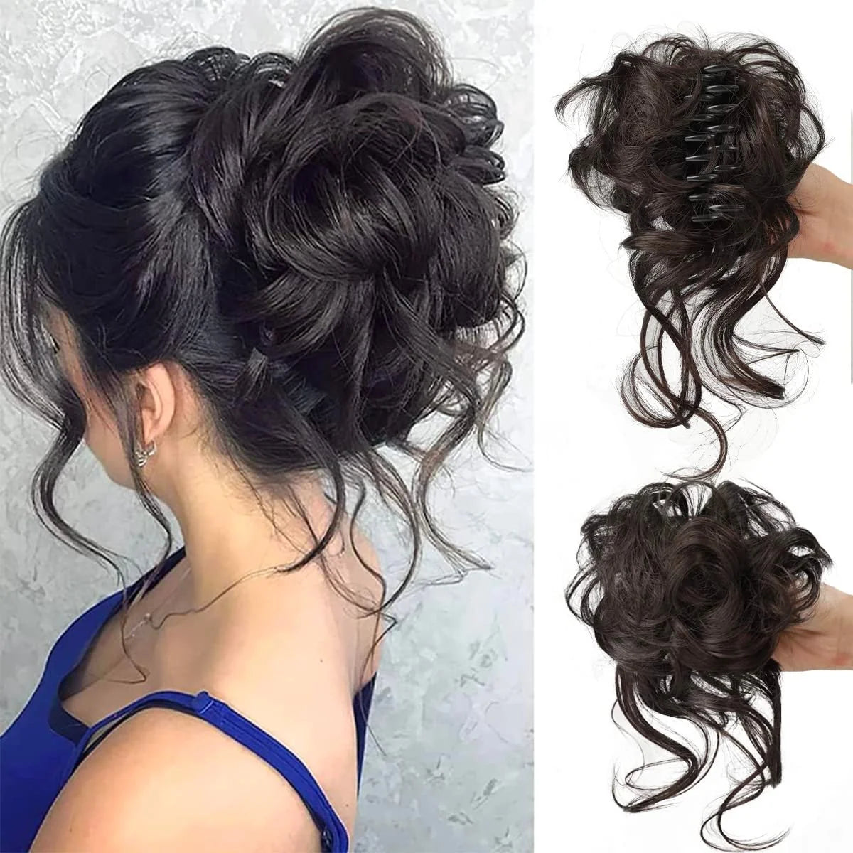 Curly Bun Hair Claw Clips Kalsten 6