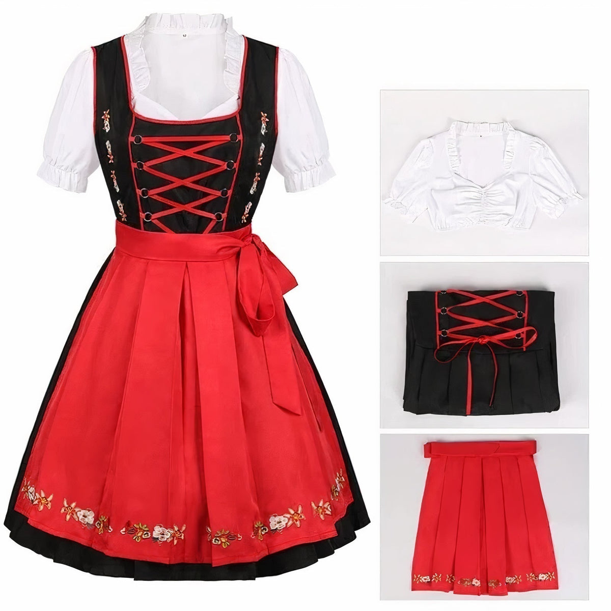 Dames Oktoberfestjurk met borduurwerk - Hanne | Elegant & comfortabel 0