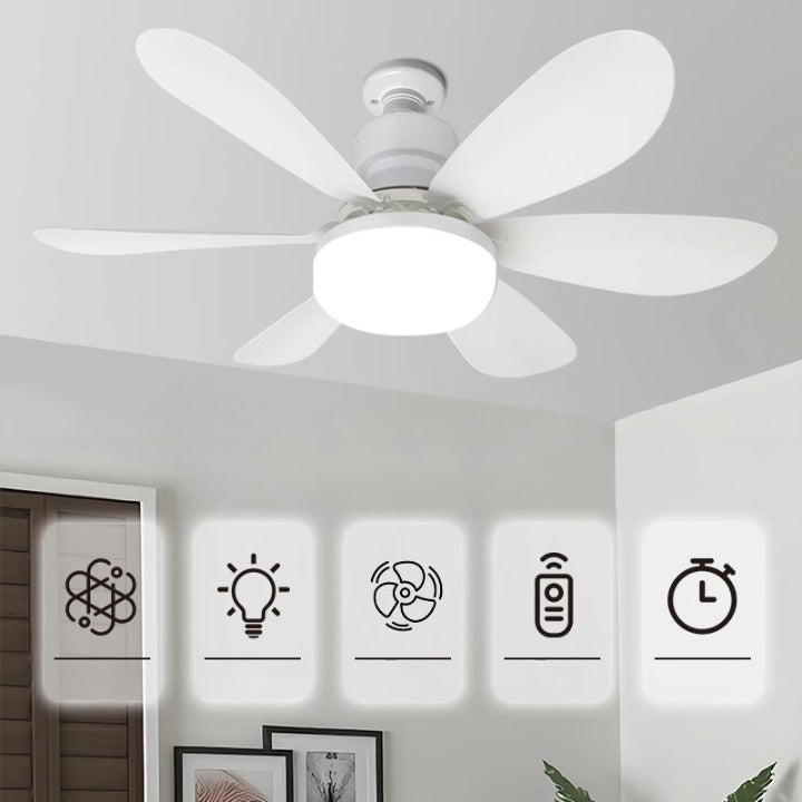Deckenventilator mit LED-Licht, 3 Farbtemperaturen, Fernbedienung, 52 cm Durchmesser 5