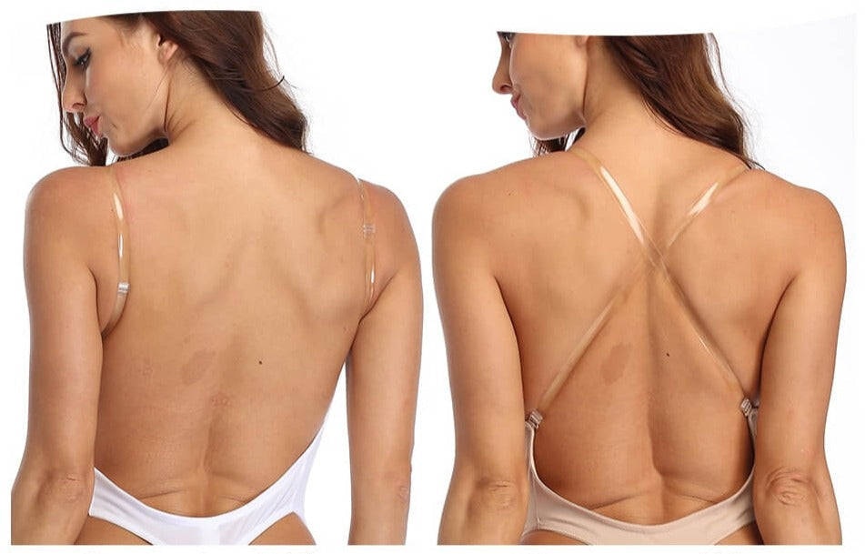 Deep V Backless Body Shaper for Women - Seamless Slimming Bodysuit in Black and White 8