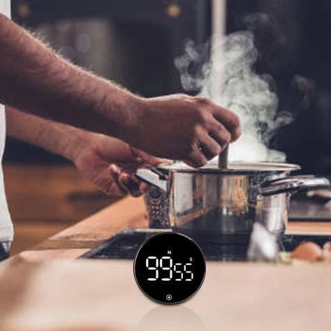 Digital Magnetic Kitchen Timer with HD LED Display, 99-Minute Countdown and Loud Alarm 1