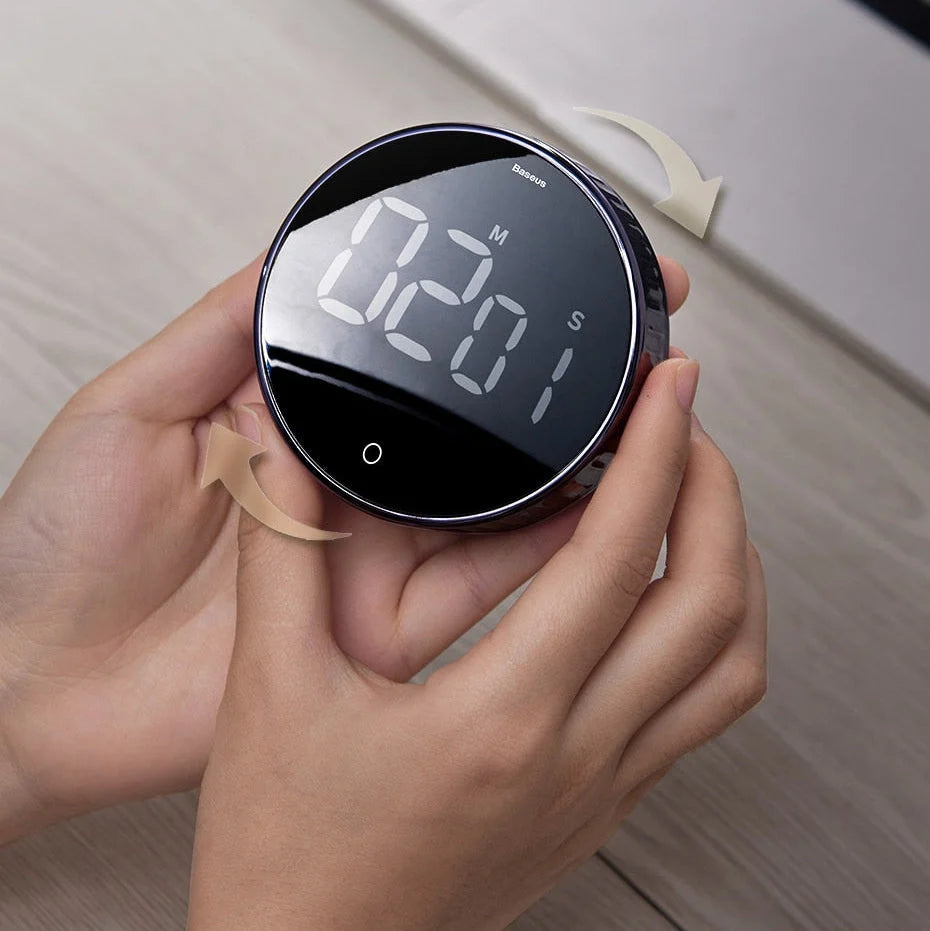 Digital Magnetic Kitchen Timer with HD LED Display, 99-Minute Countdown and Loud Alarm 2