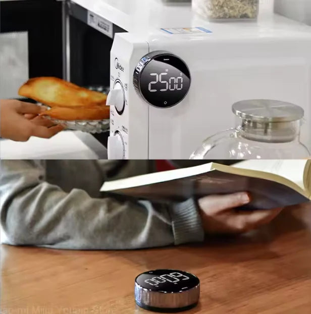 Digital Magnetic Kitchen Timer with HD LED Display, 99-Minute Countdown and Loud Alarm 5