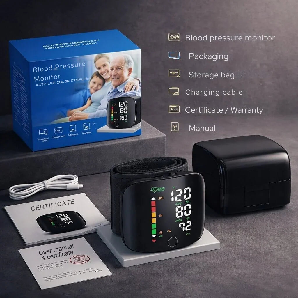 Wrist blood pressure monitor