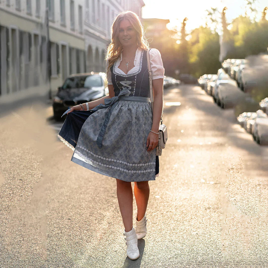 Dirndl Jurk Traditionele Oktoberfest Stijl met Schort 2