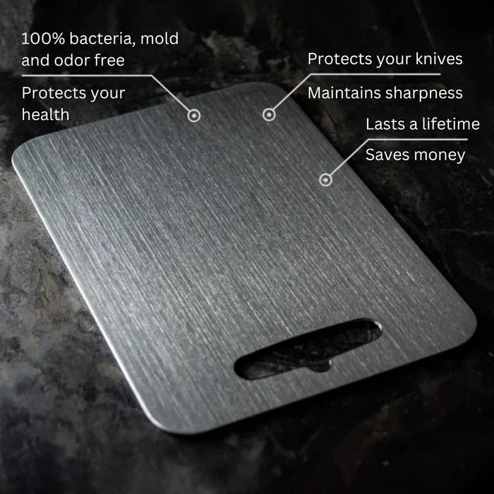 Planche à Découper en Titane – Surface Hygiénique, Durable & Antibactérienne pour la Préparation Alimentaire