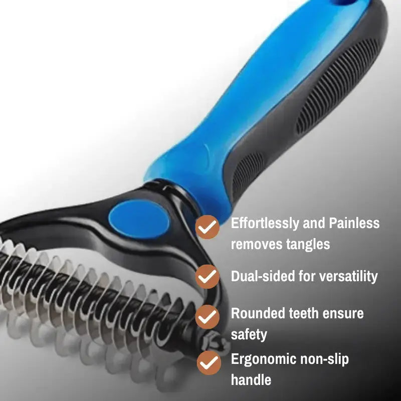 Dog Brush – Two-Sided Slicker and Deshedding Brush for Tangle-Free Grooming 1