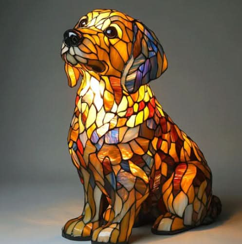 Dog Lamp - Corgi, Dachshund & Golden Retriever Night Light with Warm LED Glow 23