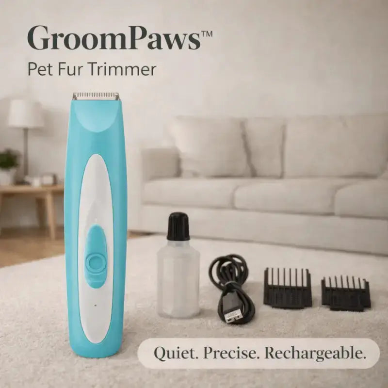 Dog Trimmer and Clippers with LED Light for Precise Paw Grooming 1