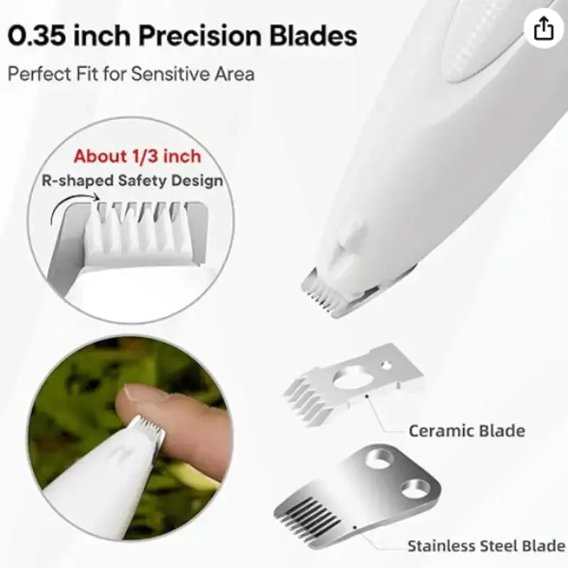 Dog Trimmer and Clippers with LED Light for Precise Paw Grooming 3