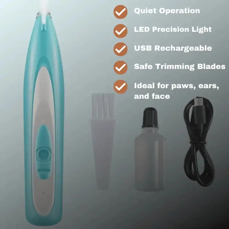 Dog Trimmer and Clippers with LED Light for Precise Paw Grooming 5
