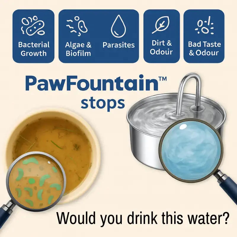 Dog Water Fountain - 3.2L Automatic Drinking Fountain for Large Dogs, Stainless Steel, Quiet Operation 2