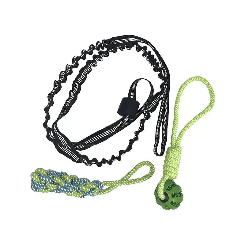 Durable Dog Bungee Tug Toy for Aggressive Chewers - Shock-Absorbing Rope 0