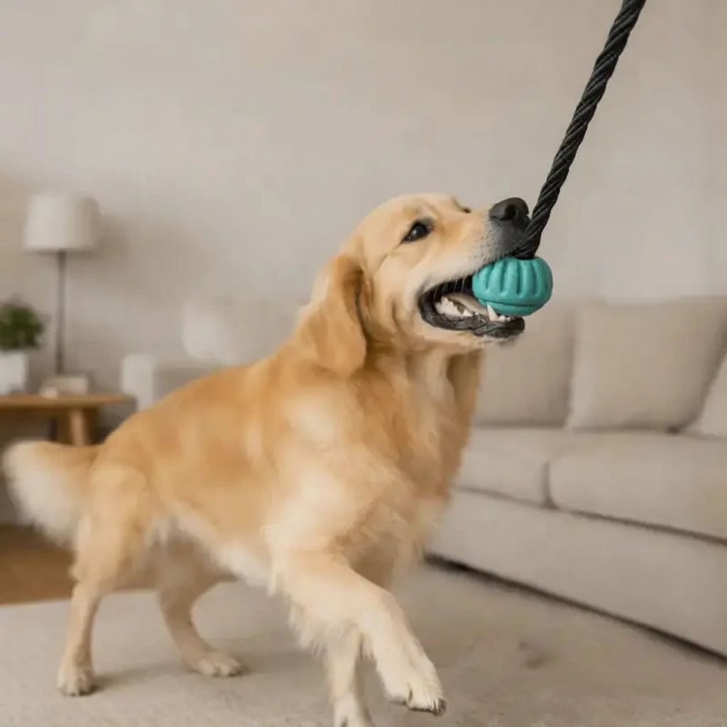Durable Dog Bungee Tug Toy for Aggressive Chewers - Shock-Absorbing Rope 1