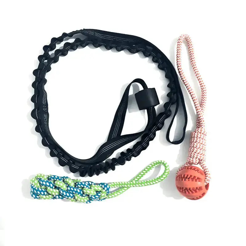 Durable Dog Bungee Tug Toy for Aggressive Chewers - Shock-Absorbing Rope 10