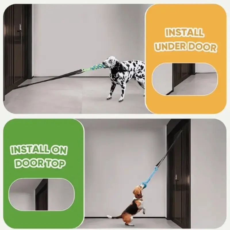 Durable Dog Bungee Tug Toy for Aggressive Chewers - Shock-Absorbing Rope 2