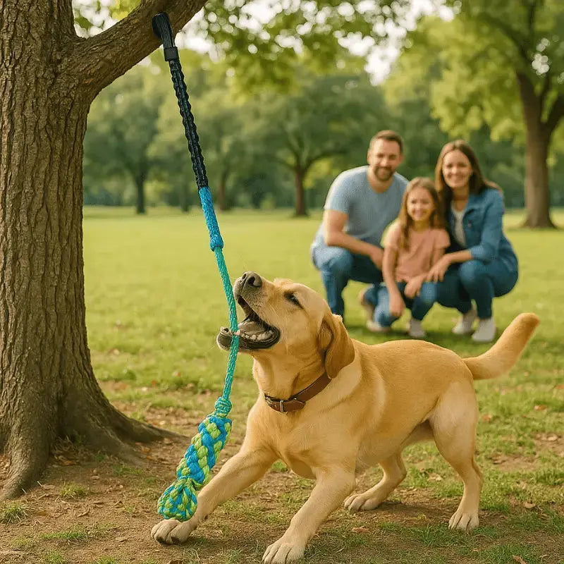 Durable Dog Bungee Tug Toy for Aggressive Chewers - Shock-Absorbing Rope 3