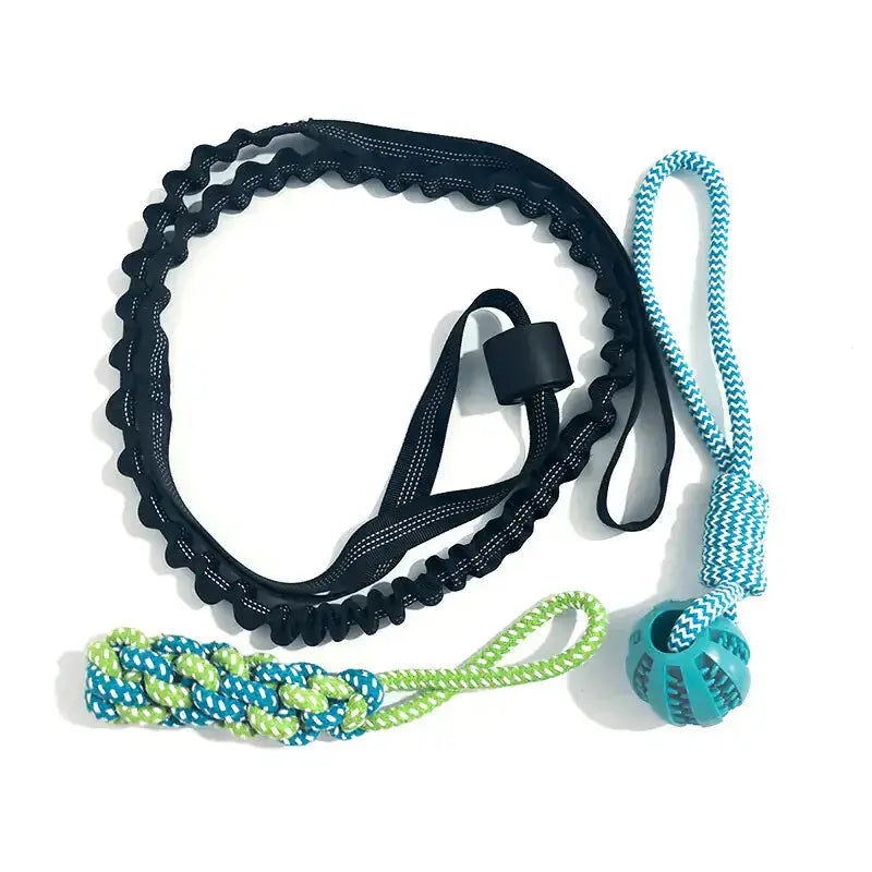 Durable Dog Bungee Tug Toy for Aggressive Chewers - Shock-Absorbing Rope 9