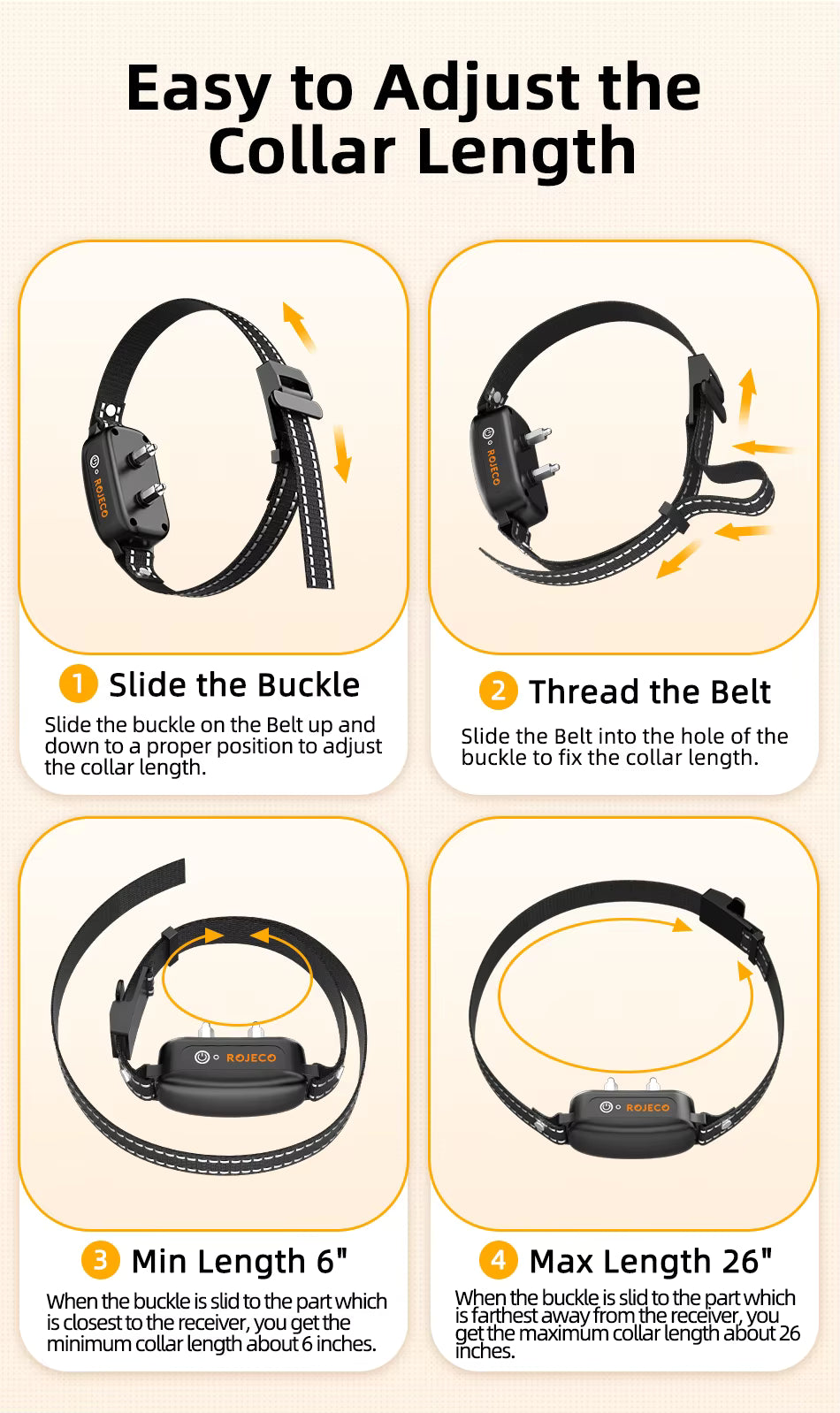 Electric Dog Training Collar with 1000m Remote & Waterproof Design – PetTrainer 8