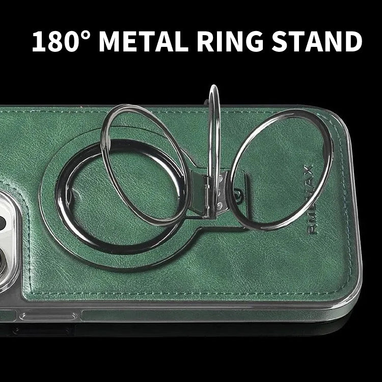 Elegant leren hoesje voor iPhone met magnetische standaard – stijlvolle bescherming 3
