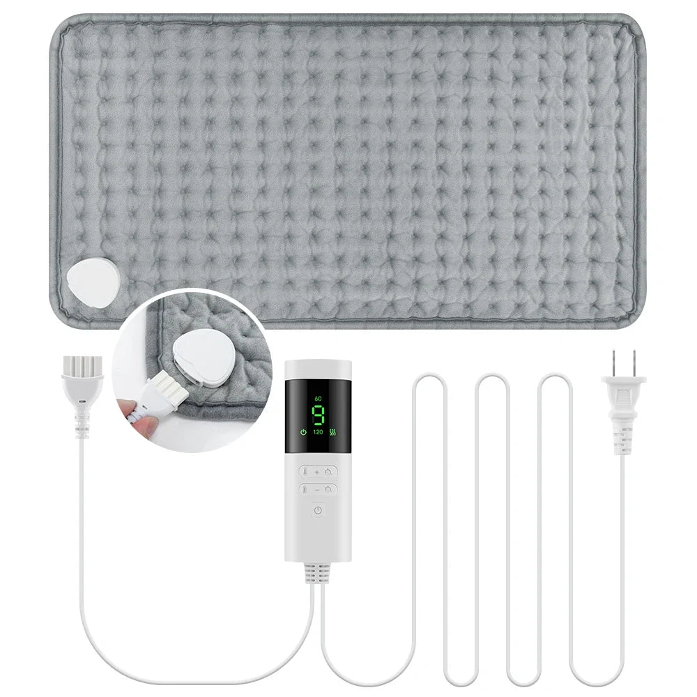 Elektrisch Verwarmingskussen 30x60 cm voor Nek en Schouder met 9 Temperatuurstanden en 4 Timeropties 6
