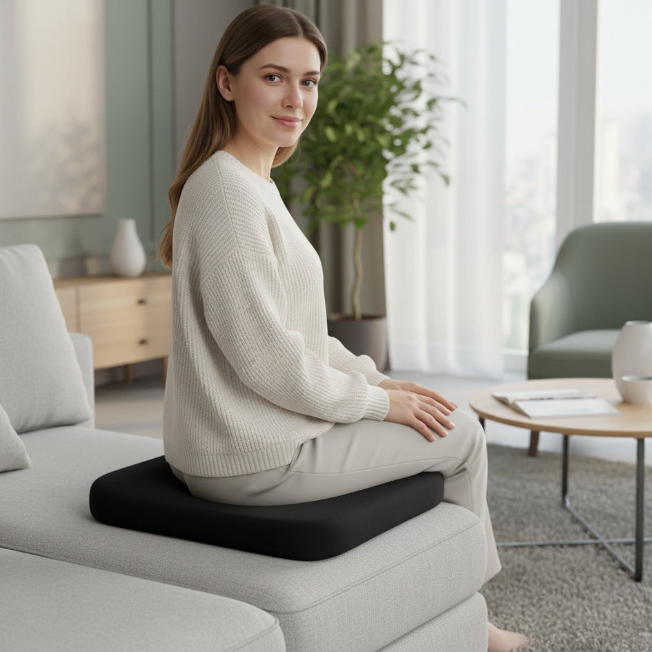 Ergonomic Non-Slip Seat Cushion voor Comfortabel Zitten in Auto, Kantoor en Studie, 35x35cm, 40x40cm, 45x45cm 2