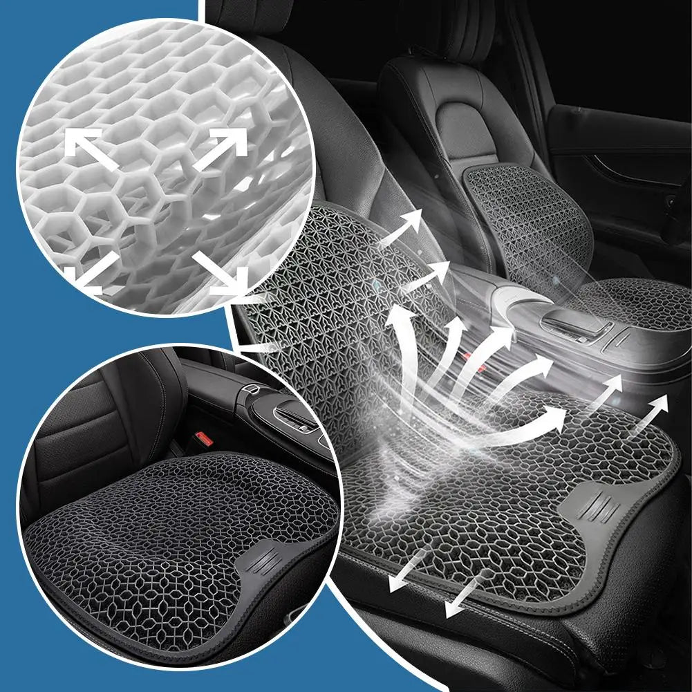 Ergonomisches Gel-Sitzkissen 48 x 43 cm – Atmungsaktiv für Auto und Büro 5