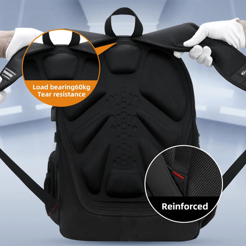Extra-Large Waterproof Laptop Backpack for Men with USB Charging & Anti-Theft Security 5