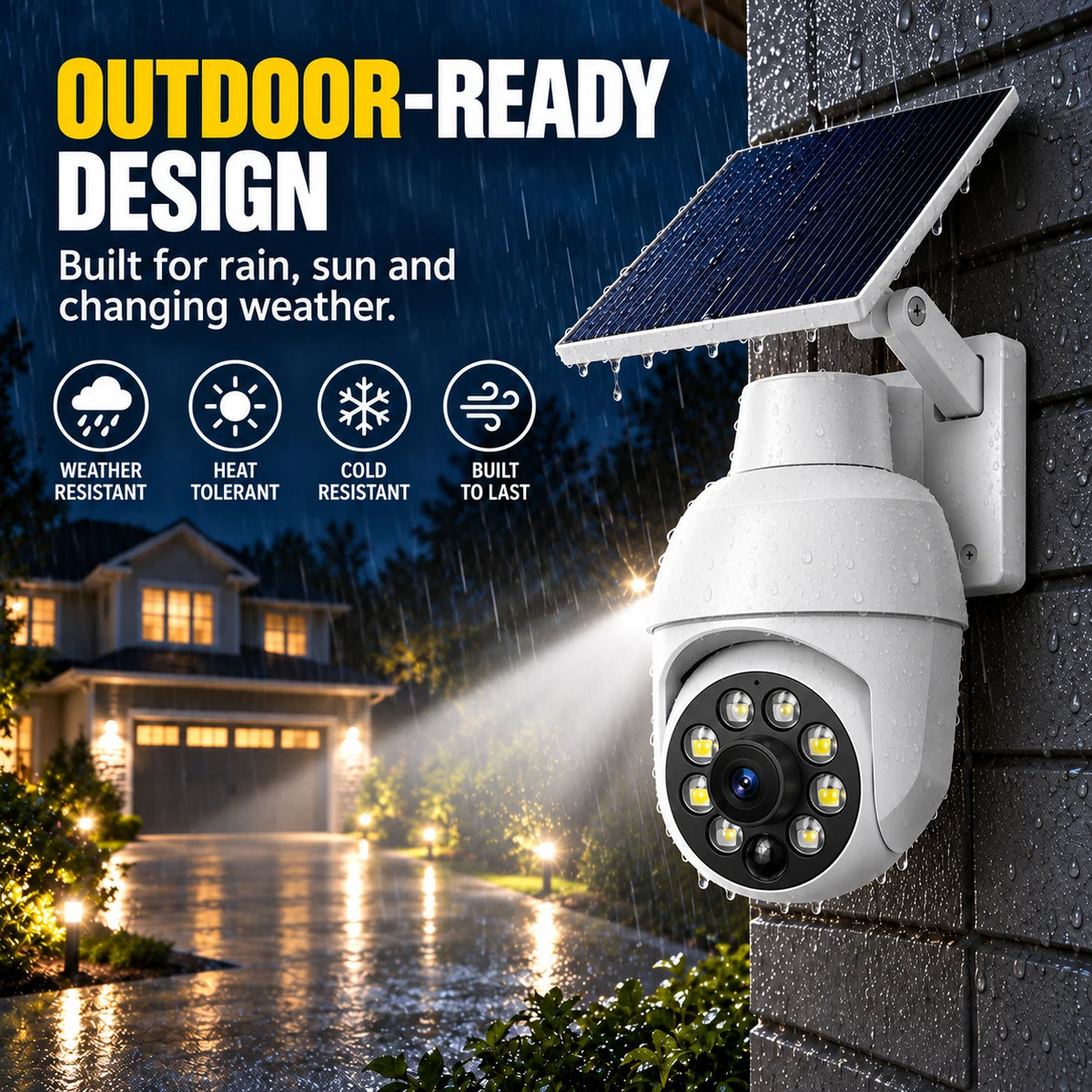 ⏰Final 6 Hours Sale 50% OFF🔥🔥 - Solar-Powered Simulated Surveillance Camera Street Light 6