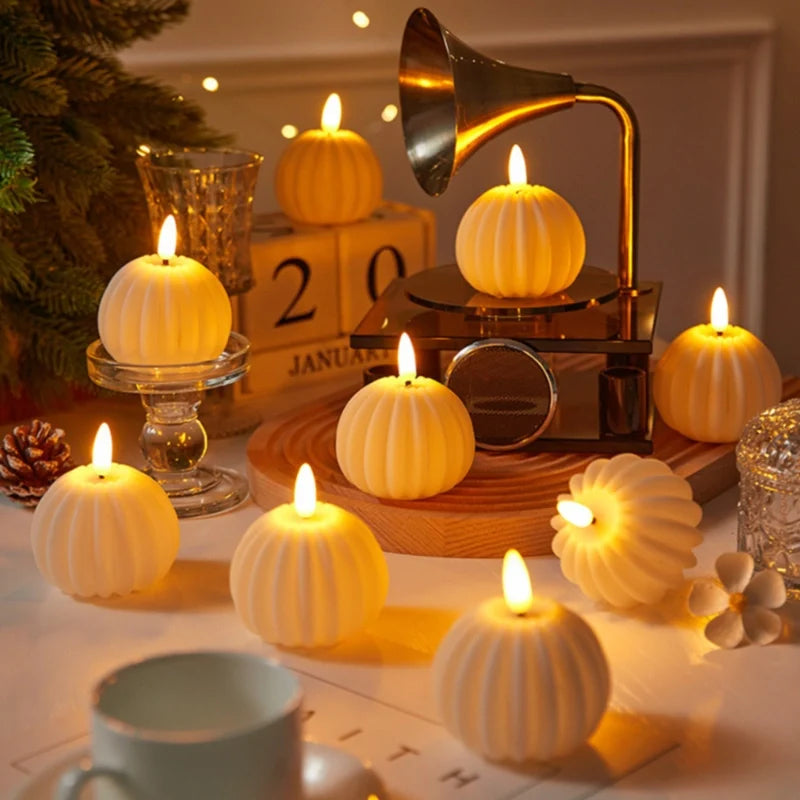 Flameless Block Candles 1