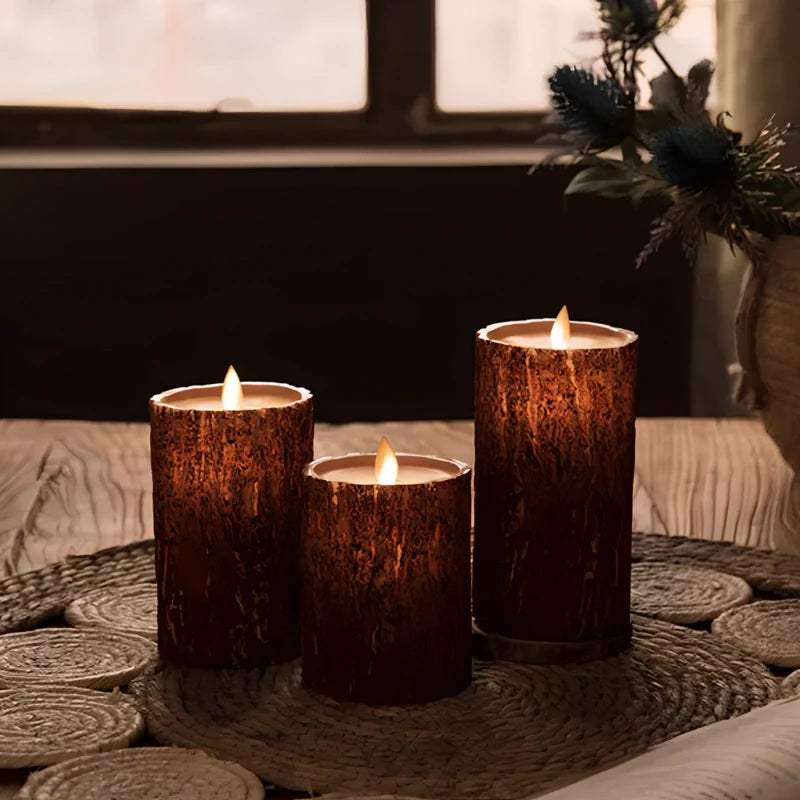 Flameless Block Candles 2