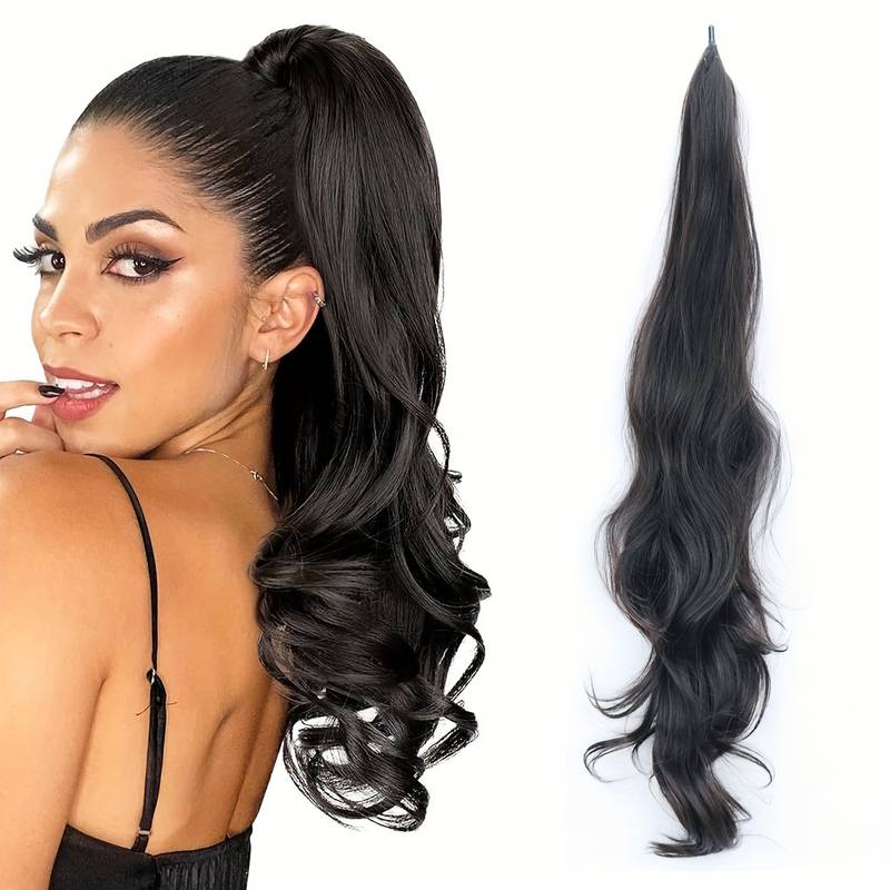 Flexible Wrap-Around Ponytail for Long, Full Hair - Selena 6
