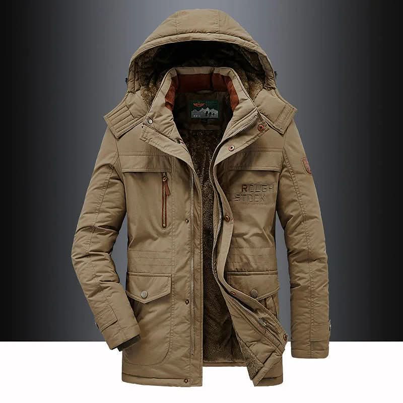 FrostGuard | Steppparka mit Winddichtem Material und Abnehmbarer Kapuze | Ideal für Outdoor-Aktivitäten im Winter 3