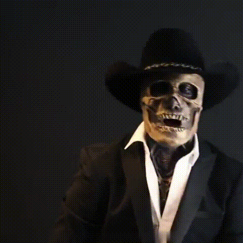 GRAVEFACE – Realistische skelettenmasker met hoed voor ultieme Halloween-kostuum 1