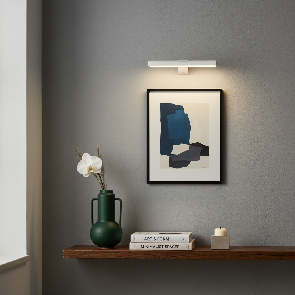GalleryGlow | Elegant Wireless Wall Light Adjustable LED for Artwork Display 4