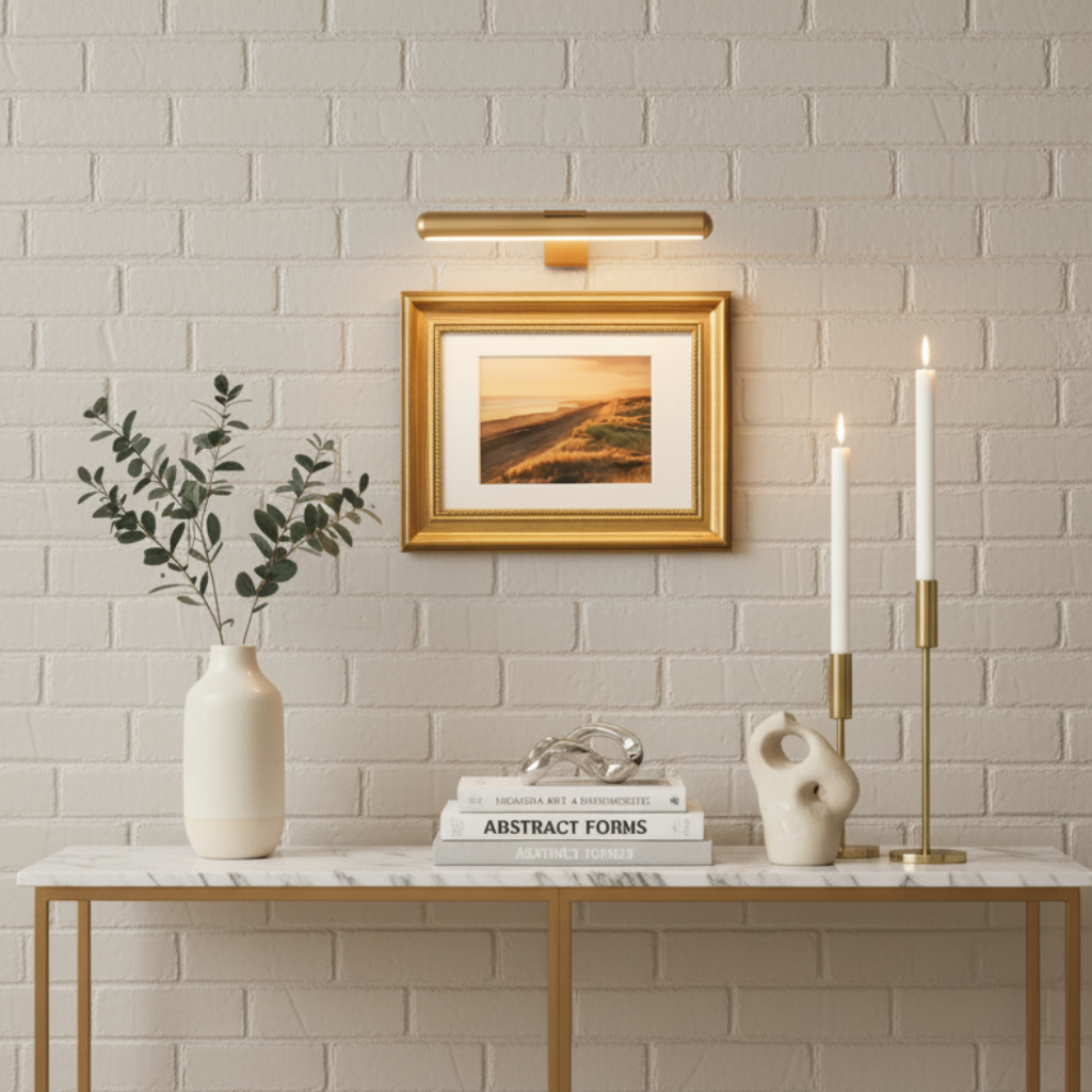 GalleryGlow | Elegant Wireless Wall Light Adjustable LED for Artwork Display 8