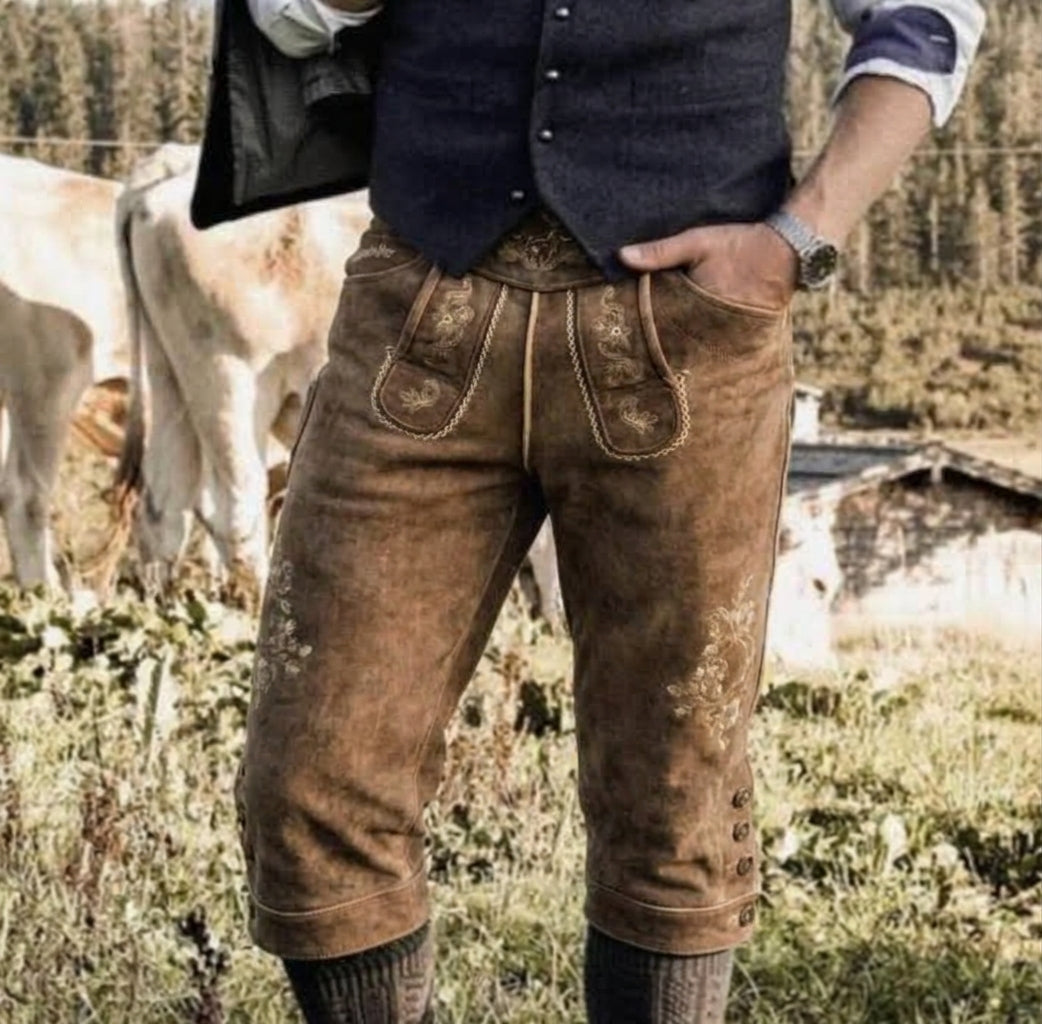 Erisman Lederhosen – Pantalon traditionnel authentique pour homme, spécial Oktoberfest