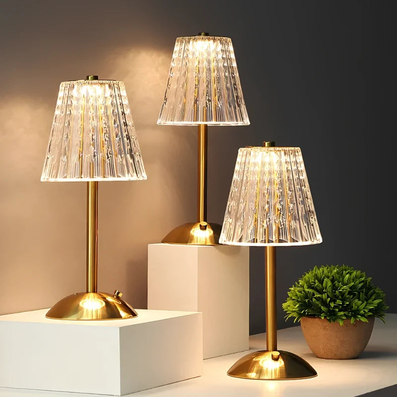 Golden Crystal Table Lamp 4