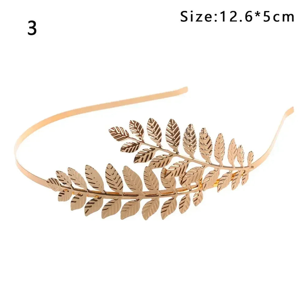 Gouden Haarband Dames met Bladvorm voor Bruiloft en Feestelijke Gelegenheden 41
